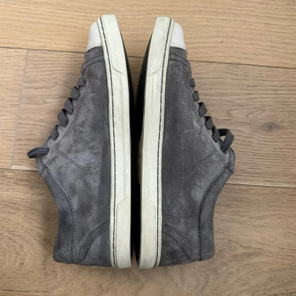 UGG Gray Suede Taya Sherpa Lined Low Top Sneakers Size 8 Fall/Winter